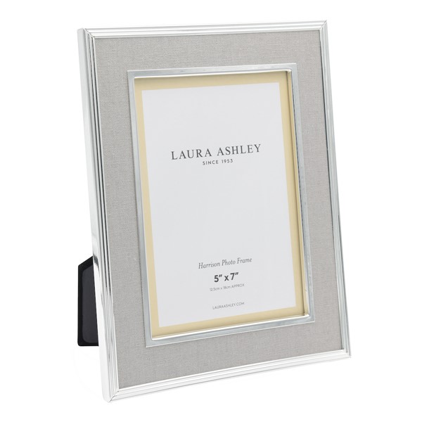 (image for) Harrison Photo Frame Pale Charcoal Linen 5" x 7"